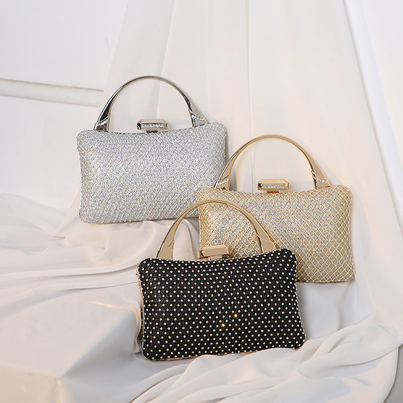 Regal Glow - Black Clutch Bag