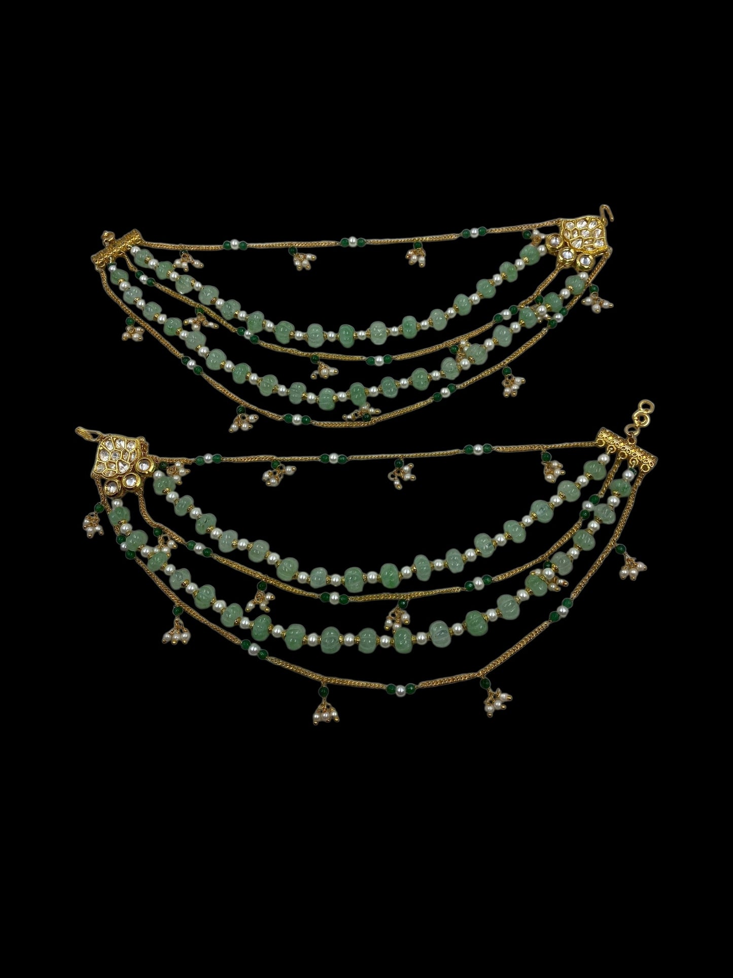Maharani Mint Blossom Ear Chain