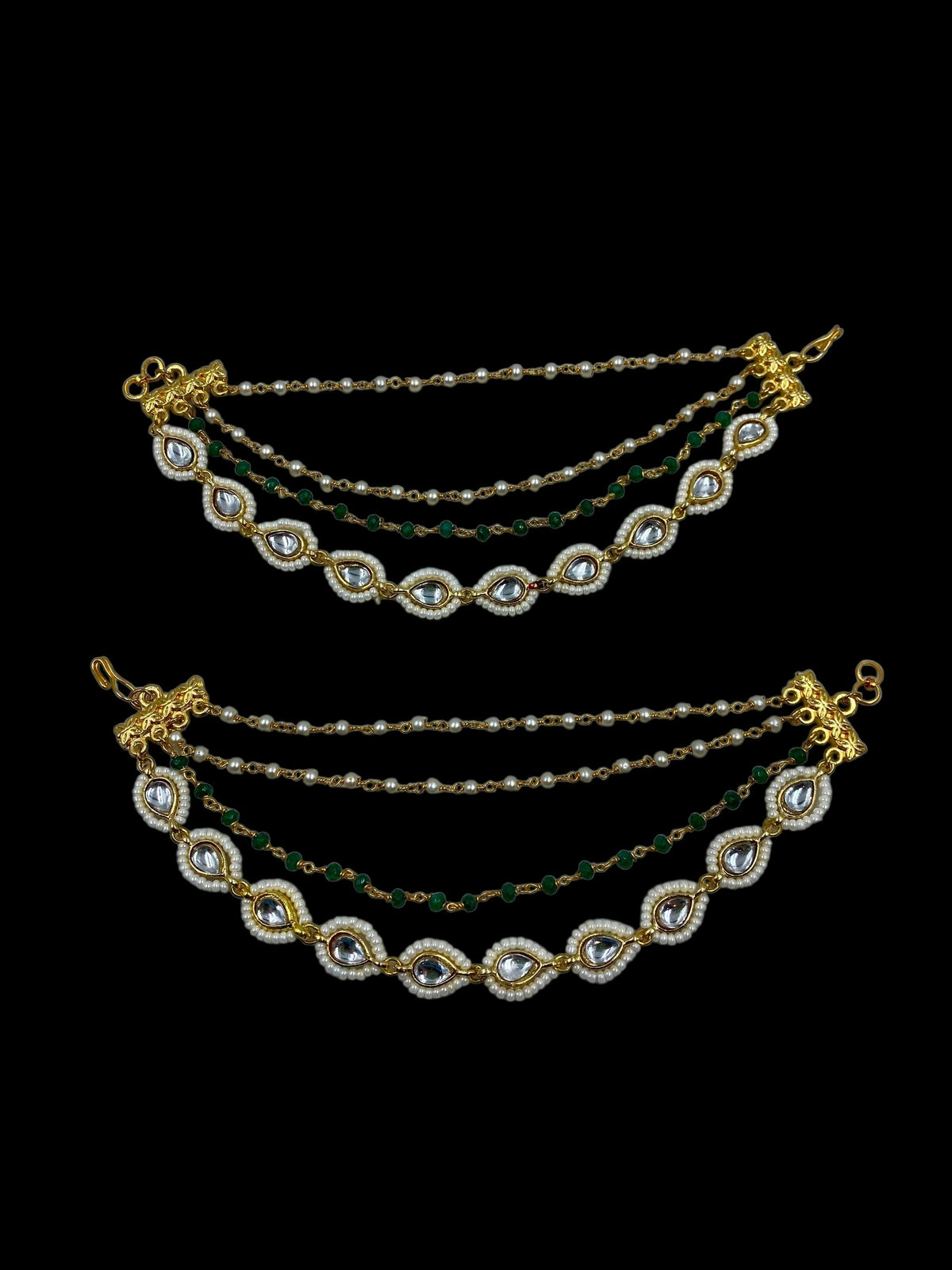Rani Sa Polki Ear Chain