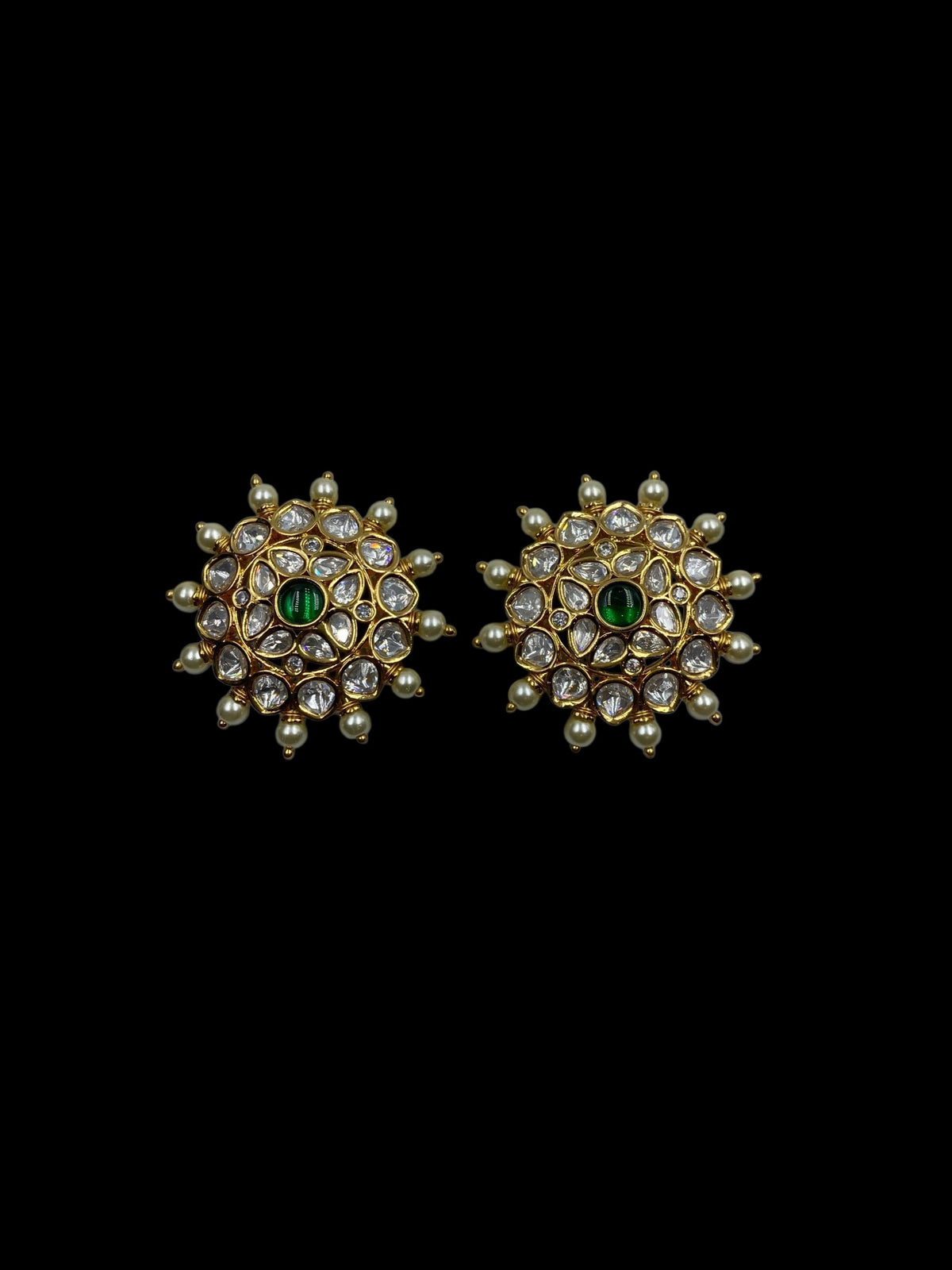 TRADITIONAL POLKI EARRINGS