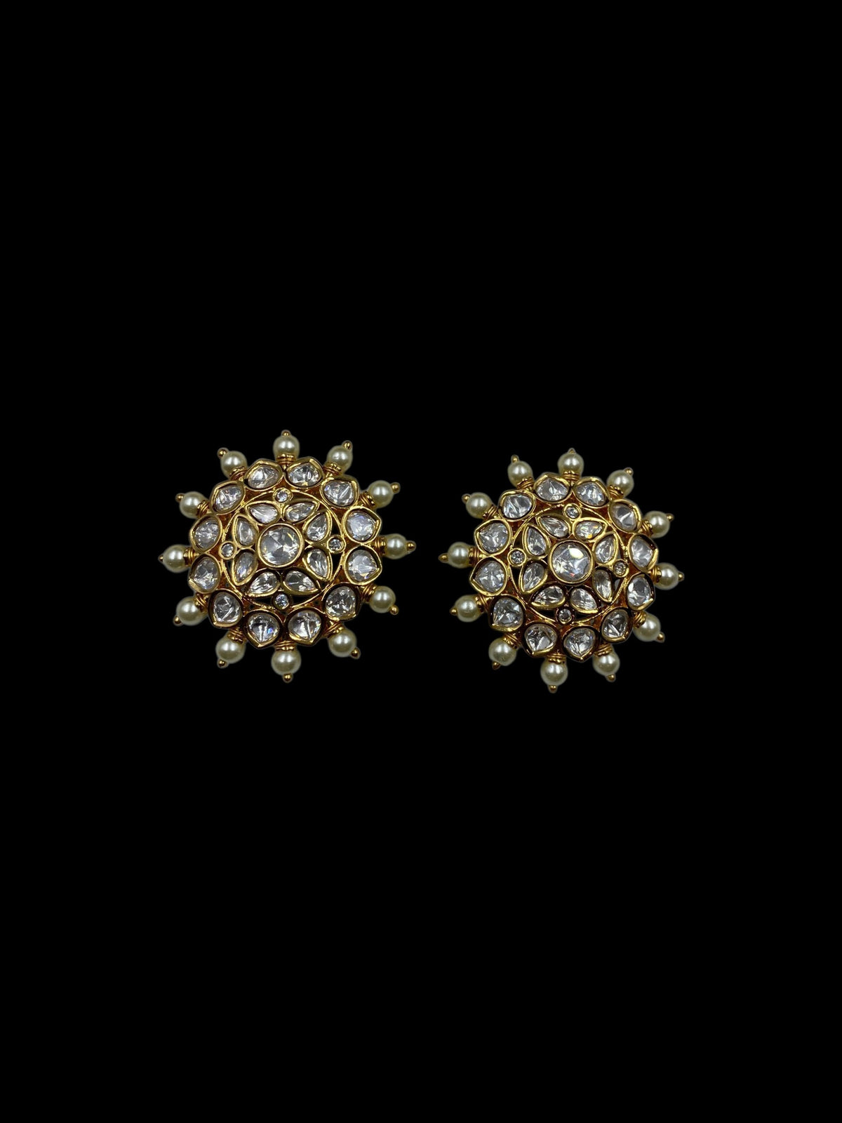 TRADITIONAL POLKI EARRINGS