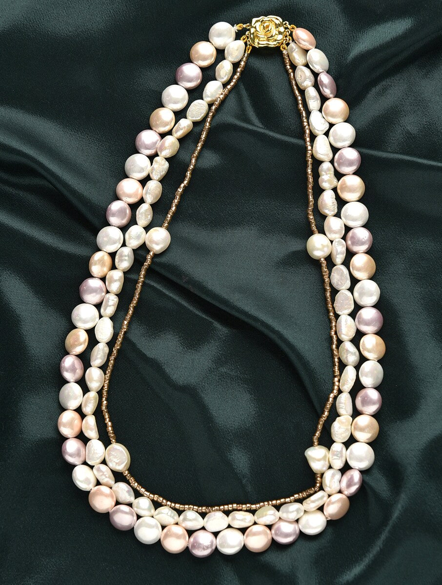 Freshwater Pearl & Shell Pearl Necklace