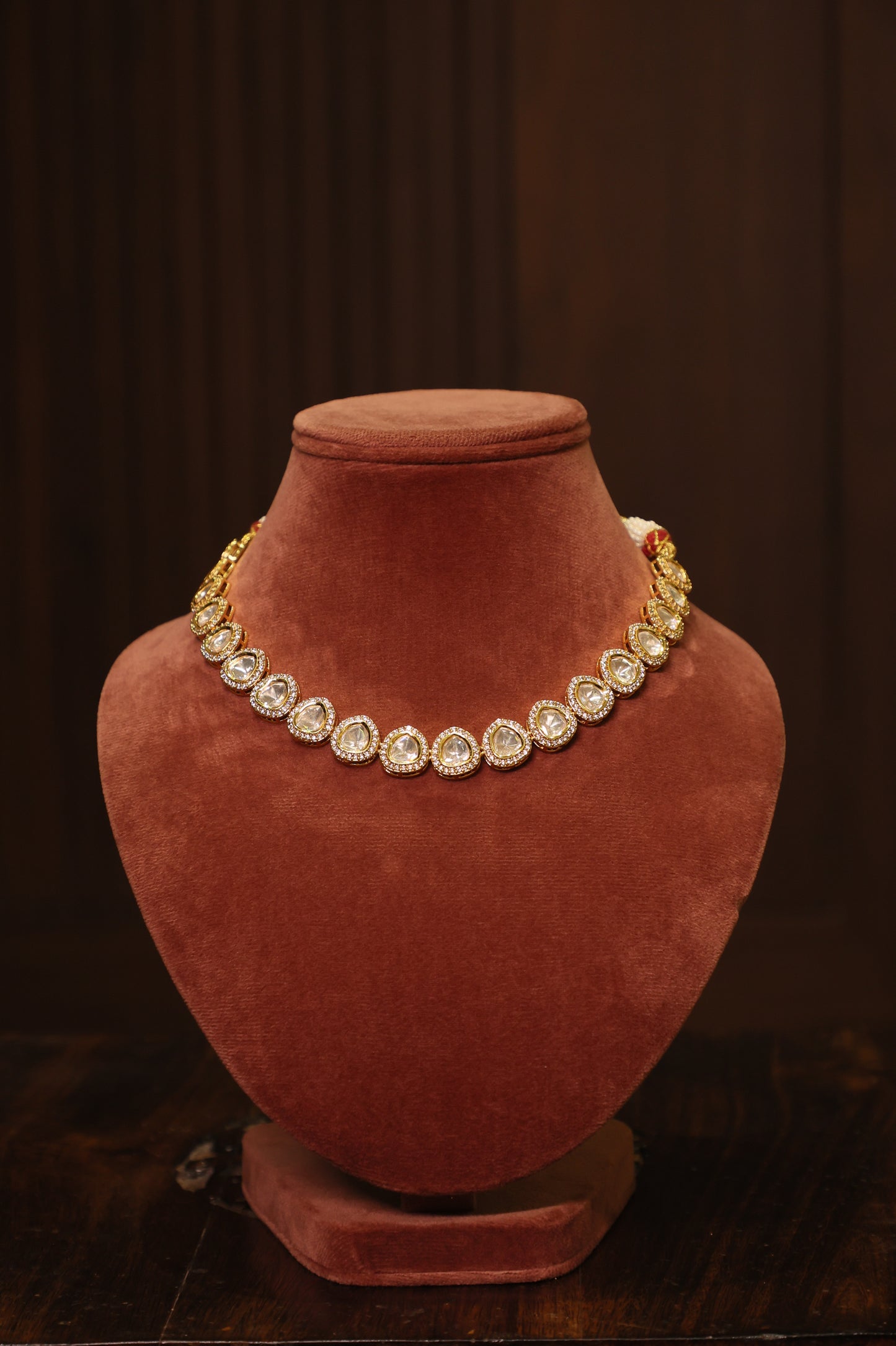 Noor - Polki Necklace with Earrings