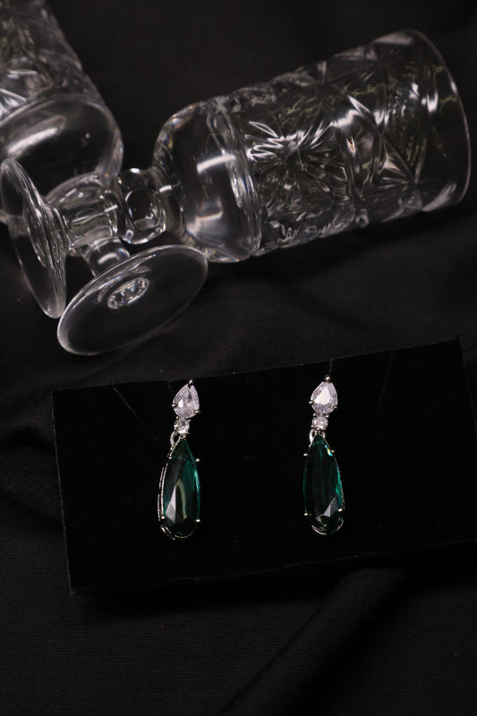 Emerald Green Danglers