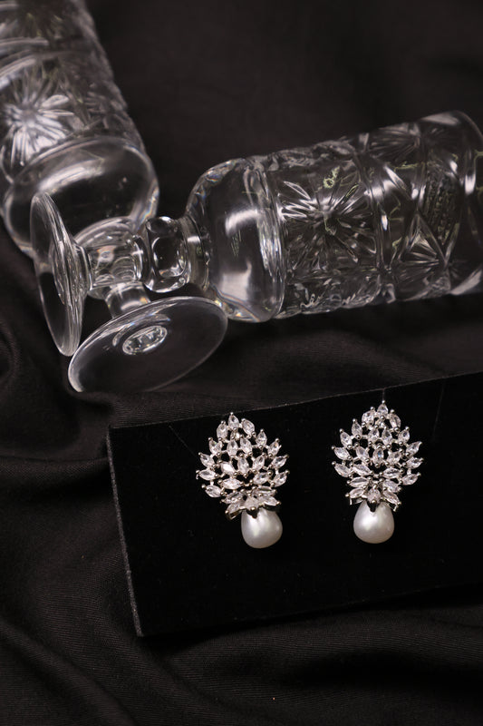 Pearl and Diamond Studs