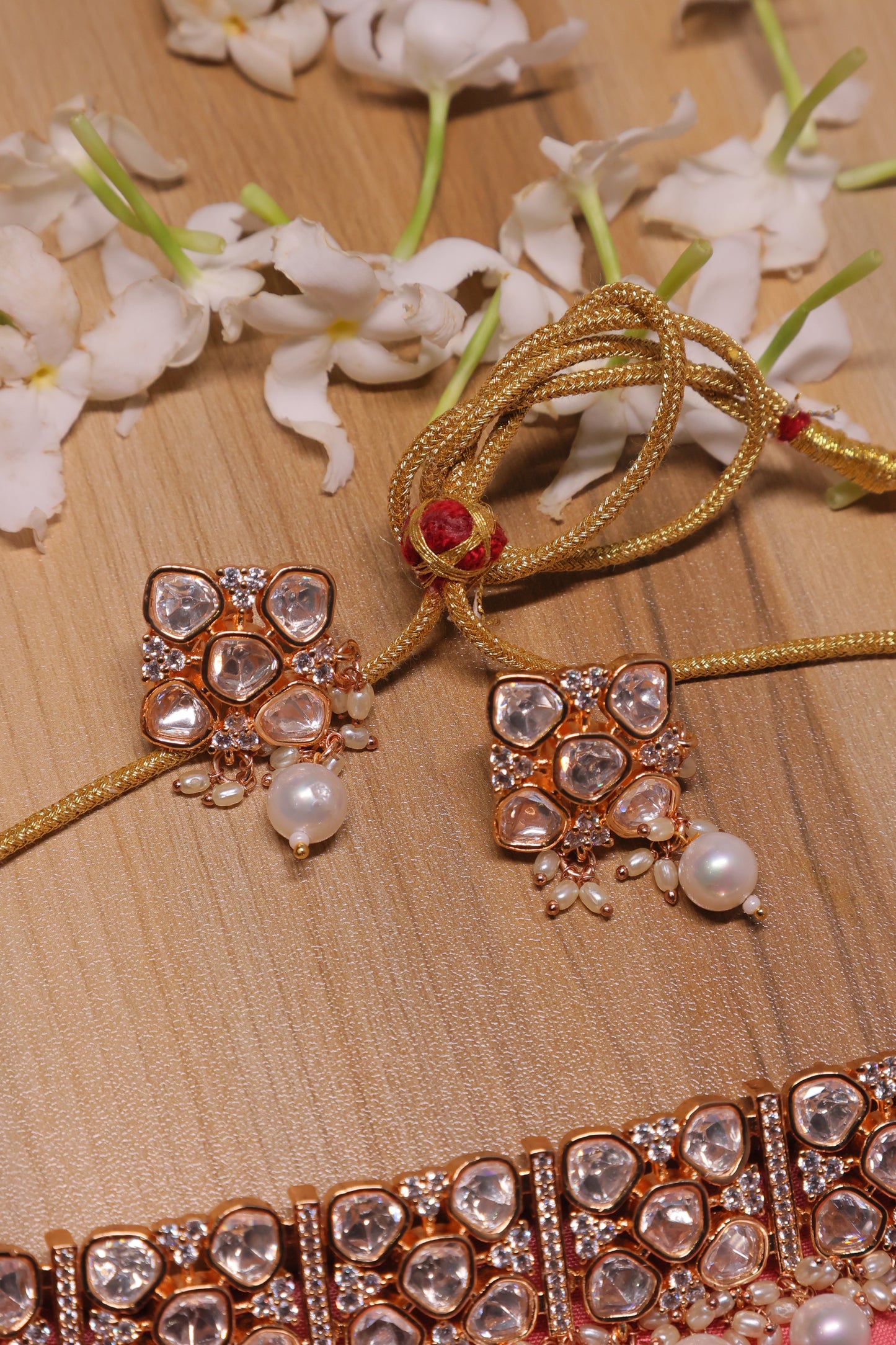 Noor - Polki Choker with Earrings