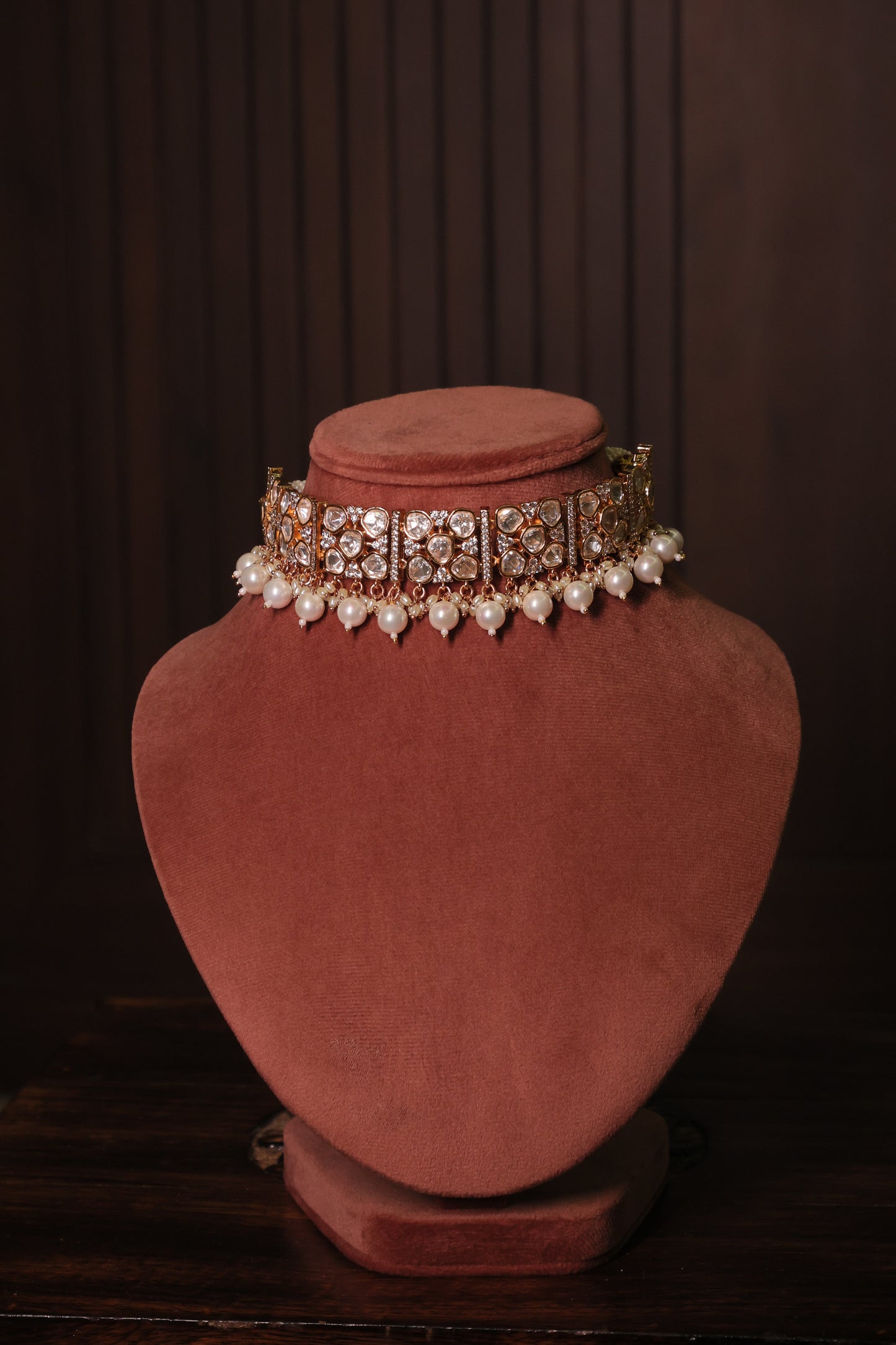 Noor - Polki Choker with Earrings