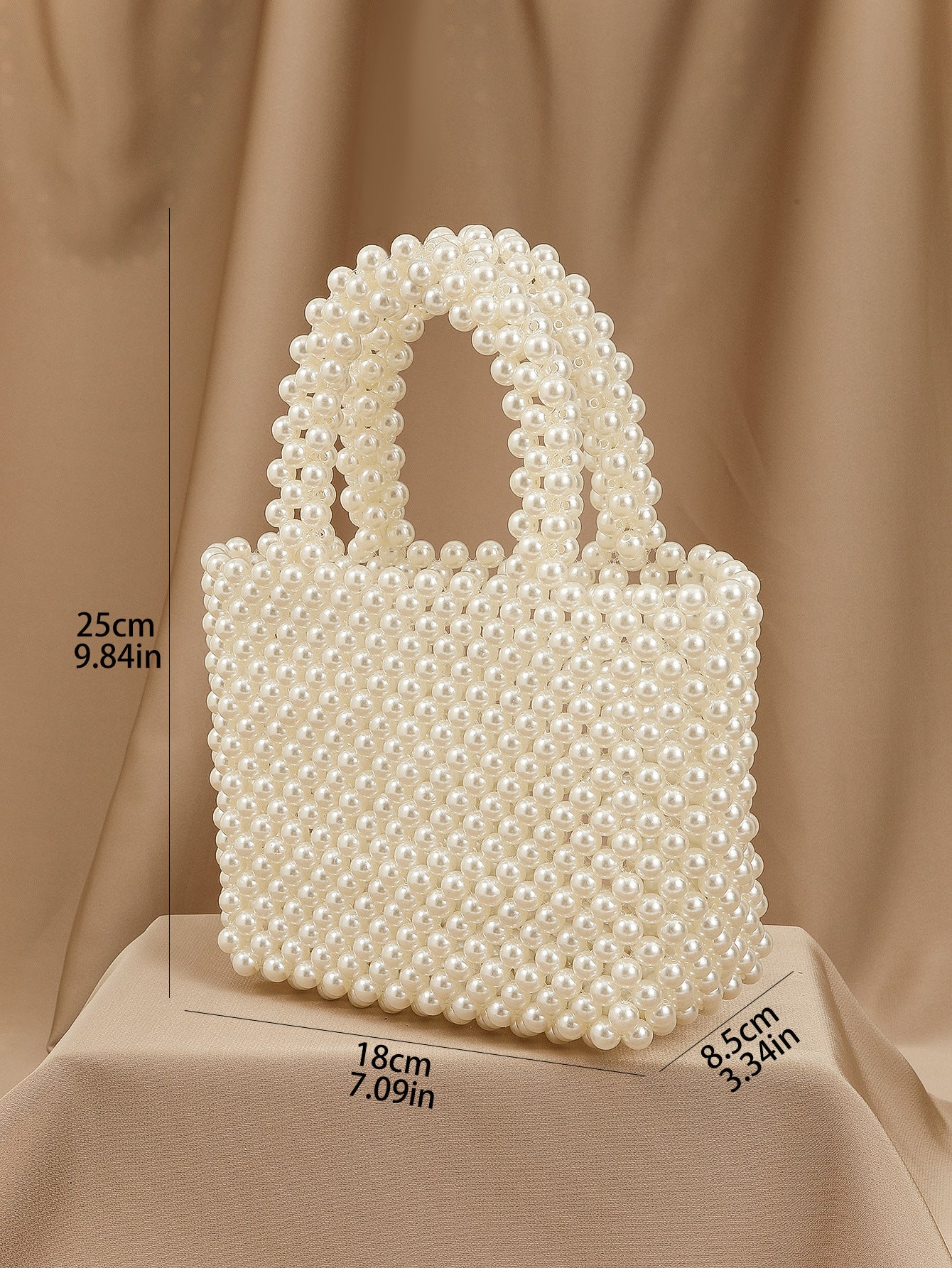 Pearl Cascade Bucket Bag