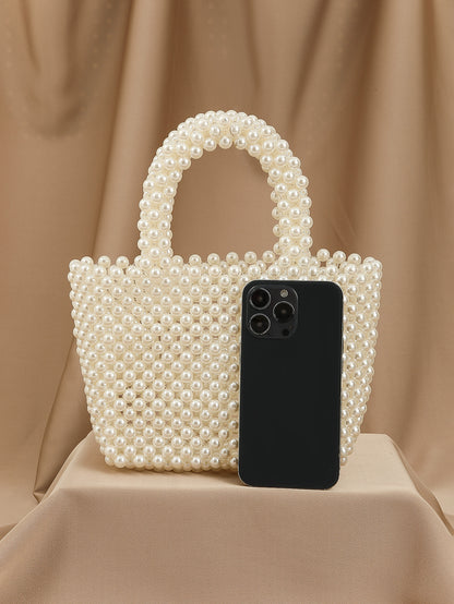 Pearl Cascade Bucket Bag