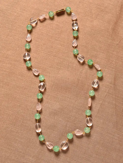 Rose Quartz and Aventurine Necklace