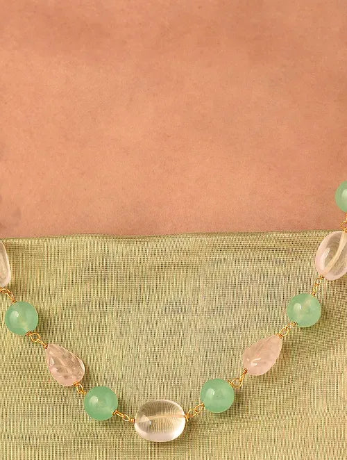 Rose Quartz and Aventurine Necklace