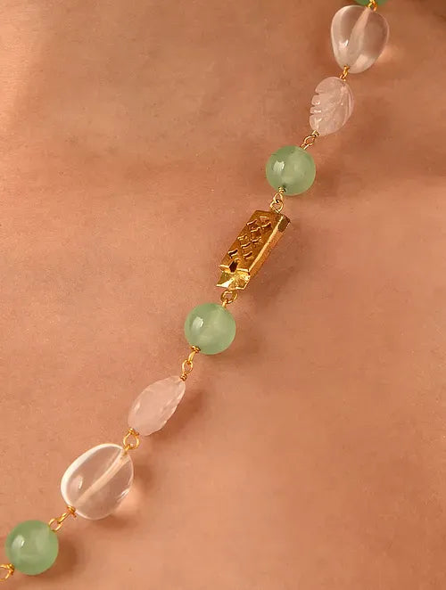 Rose Quartz and Aventurine Necklace