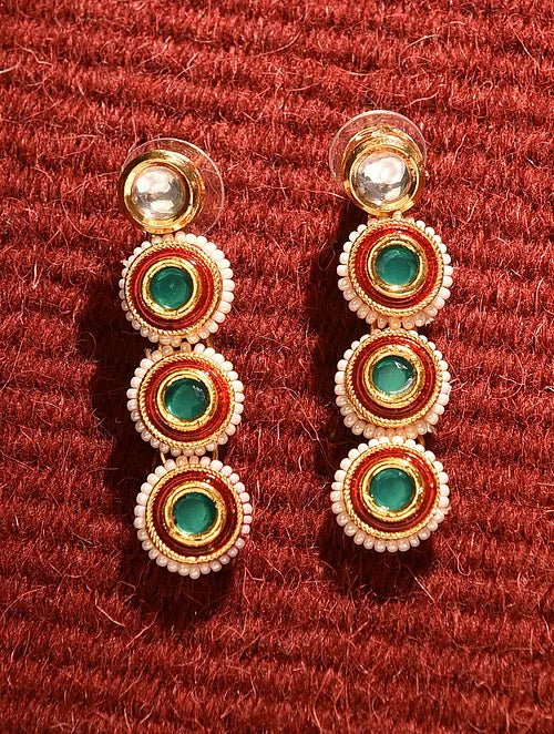 Traditional Kundan Necklace with Earrings