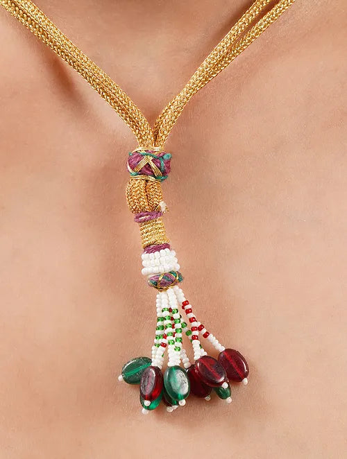 Kundan Chaandbali Necklace with Earrings