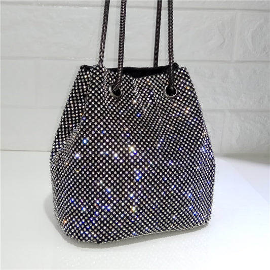 Celestial Spark - Black Bucket Bag