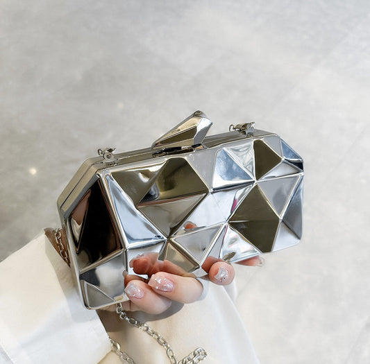 Mystic Mirage Silver Geometric Bag