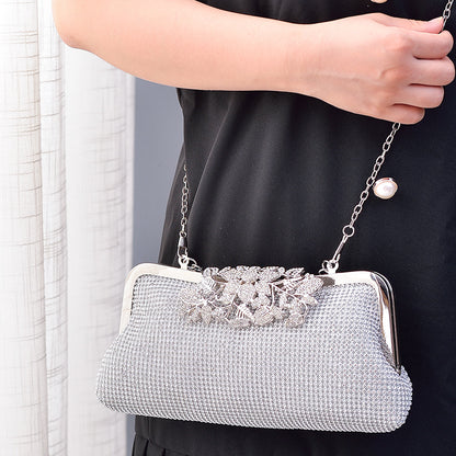 Gemstone Silver Glam Clutch