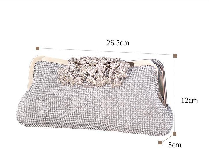 Gemstone Silver Glam Clutch