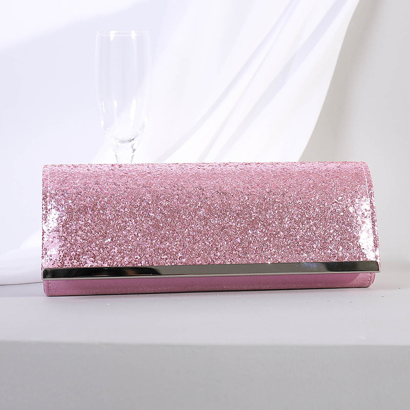 Nightfall Chic - Pink Shimmer Bag