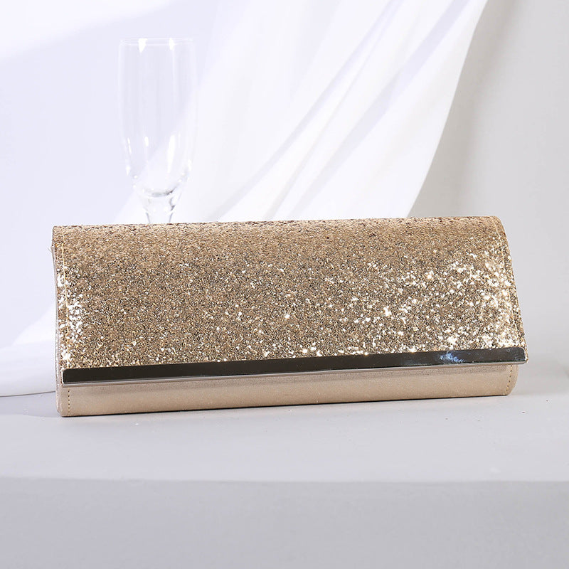 Nightfall Chic - Gold Shimmer Bag