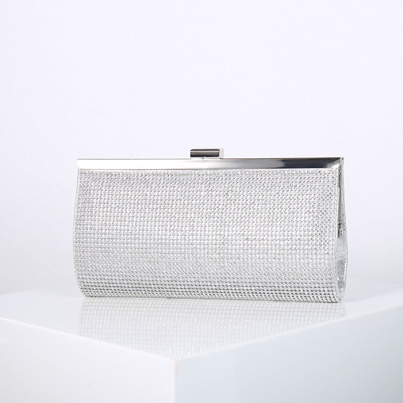 Luxe Silver Clutch Bag