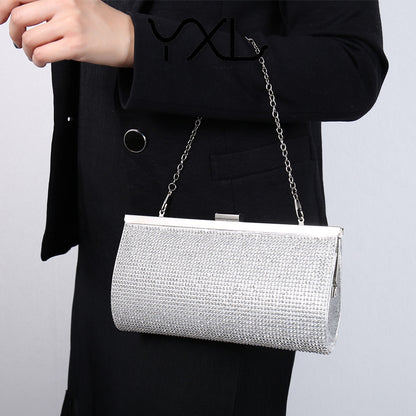 Luxe Silver Clutch Bag