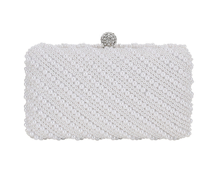 Pearl White Clutch Bag