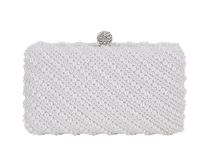 Pearl White Clutch Bag