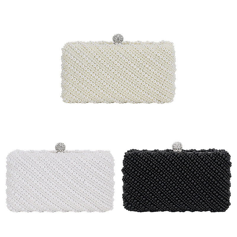 Pearl White Clutch Bag