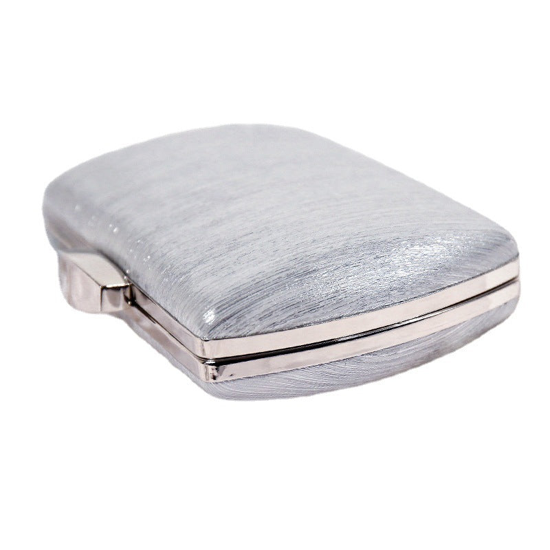 Moonbeam Glam - Silver Clutch Bag