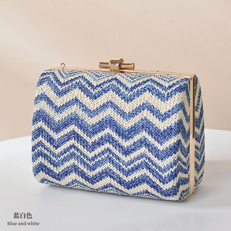 Santorini - Blue and White Handbag