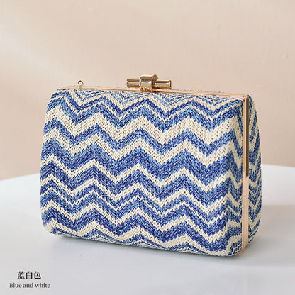 Santorini - Blue and White Handbag