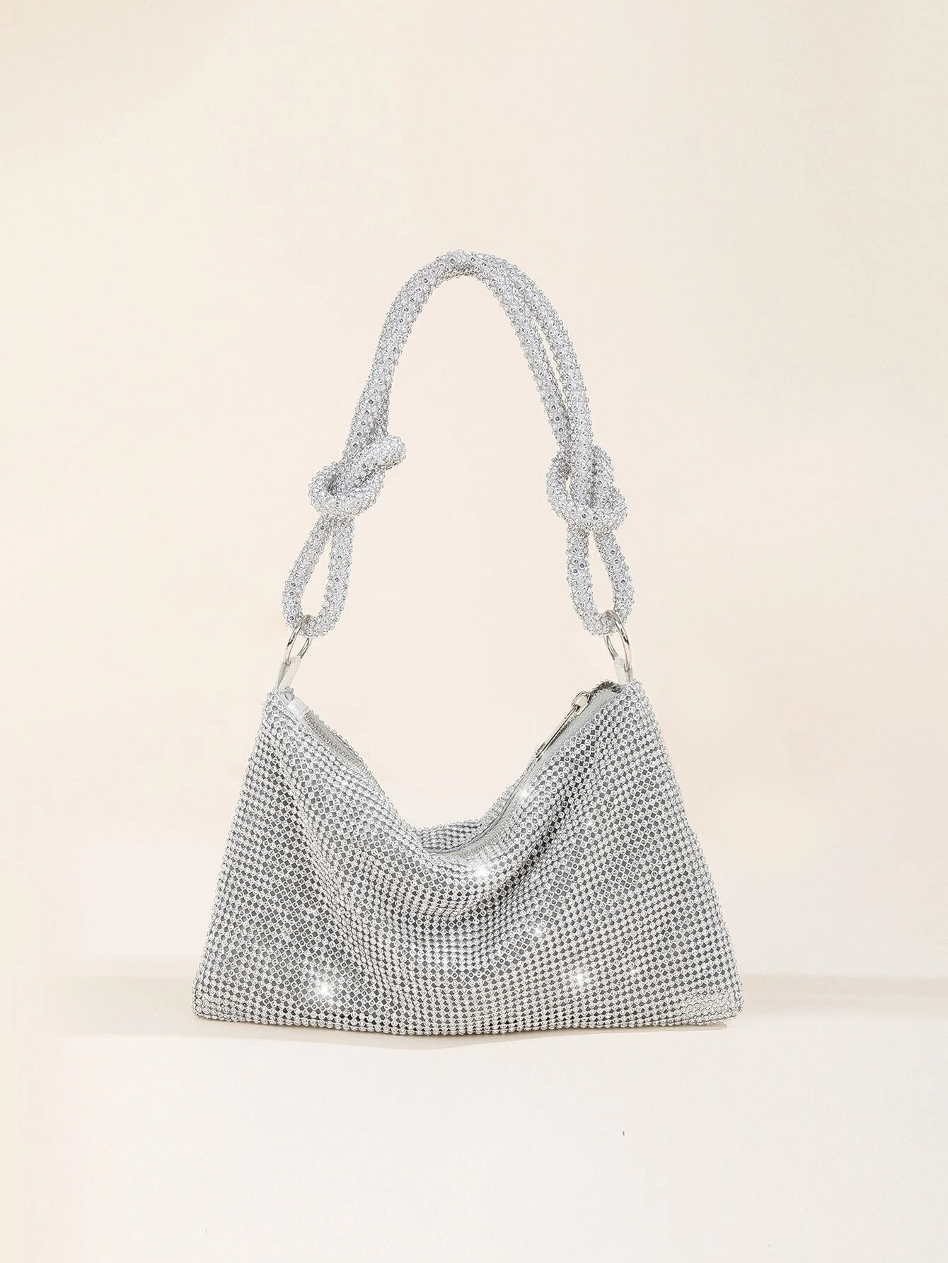 Celestial Shine - Silver Sling Bag