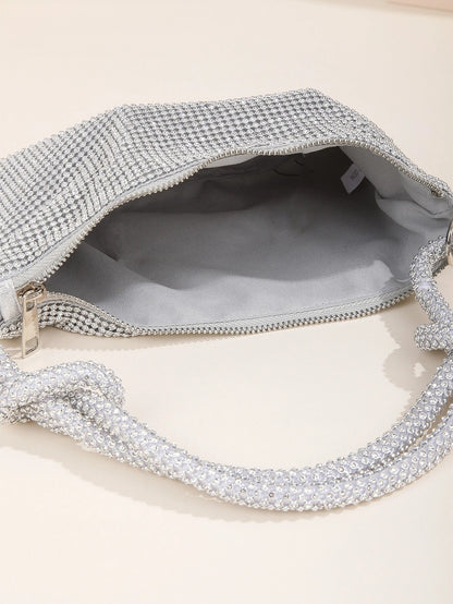 Celestial Shine - Silver Sling Bag