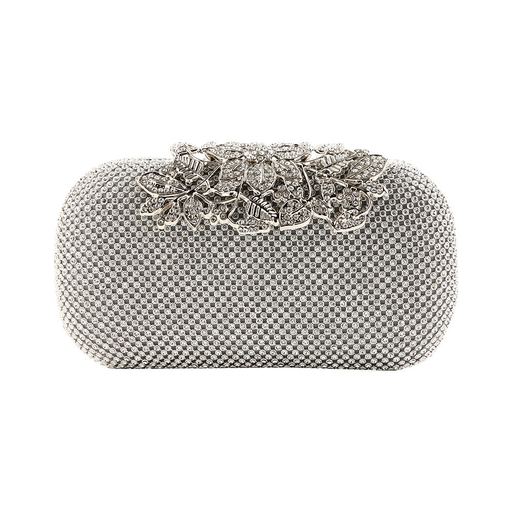 Evening Dazzle - Silver Women Clutch Bag