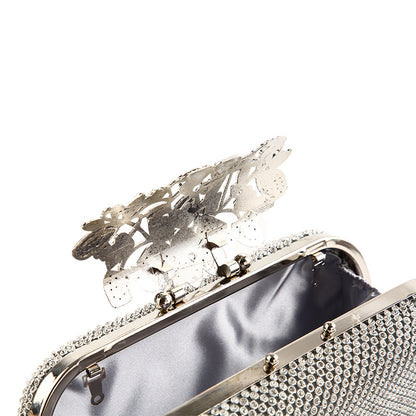 Evening Dazzle - Silver Women Clutch Bag