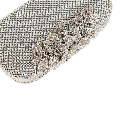 Evening Dazzle - Silver Women Clutch Bag