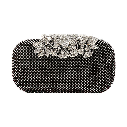 Evening Dazzle - Black Women Clutch Bag