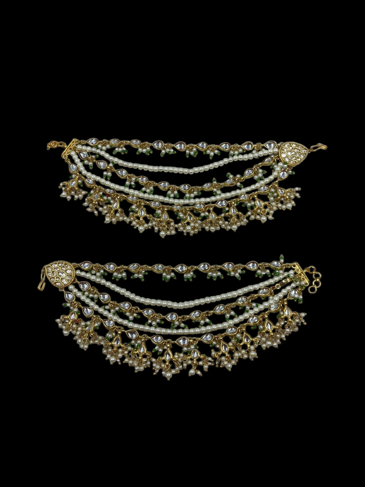 Maharani Kundan Ear Chain