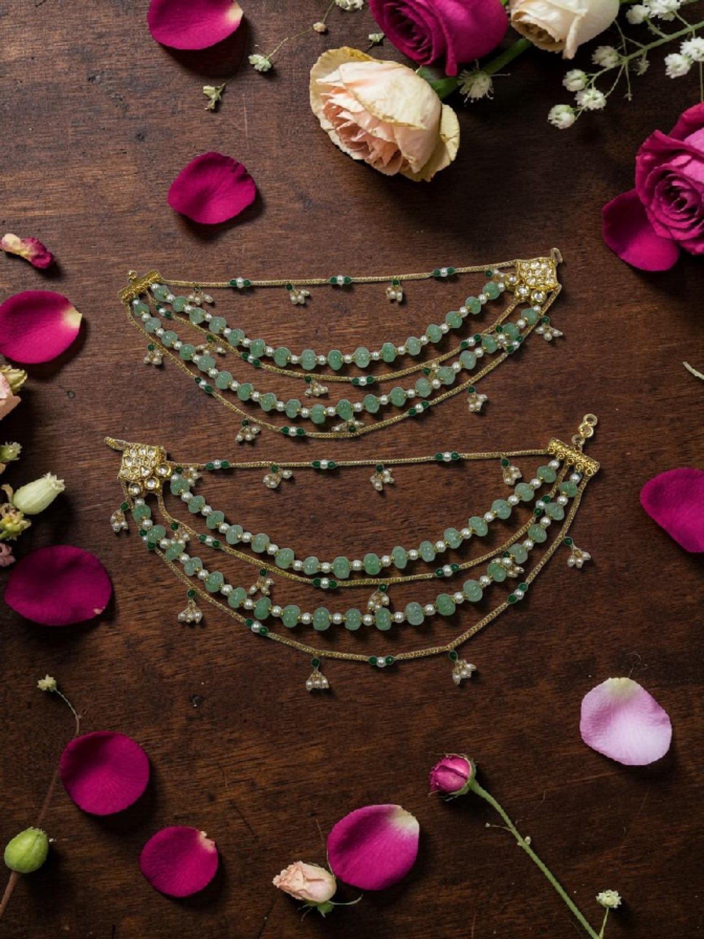 Maharani Mint Blossom Ear Chain