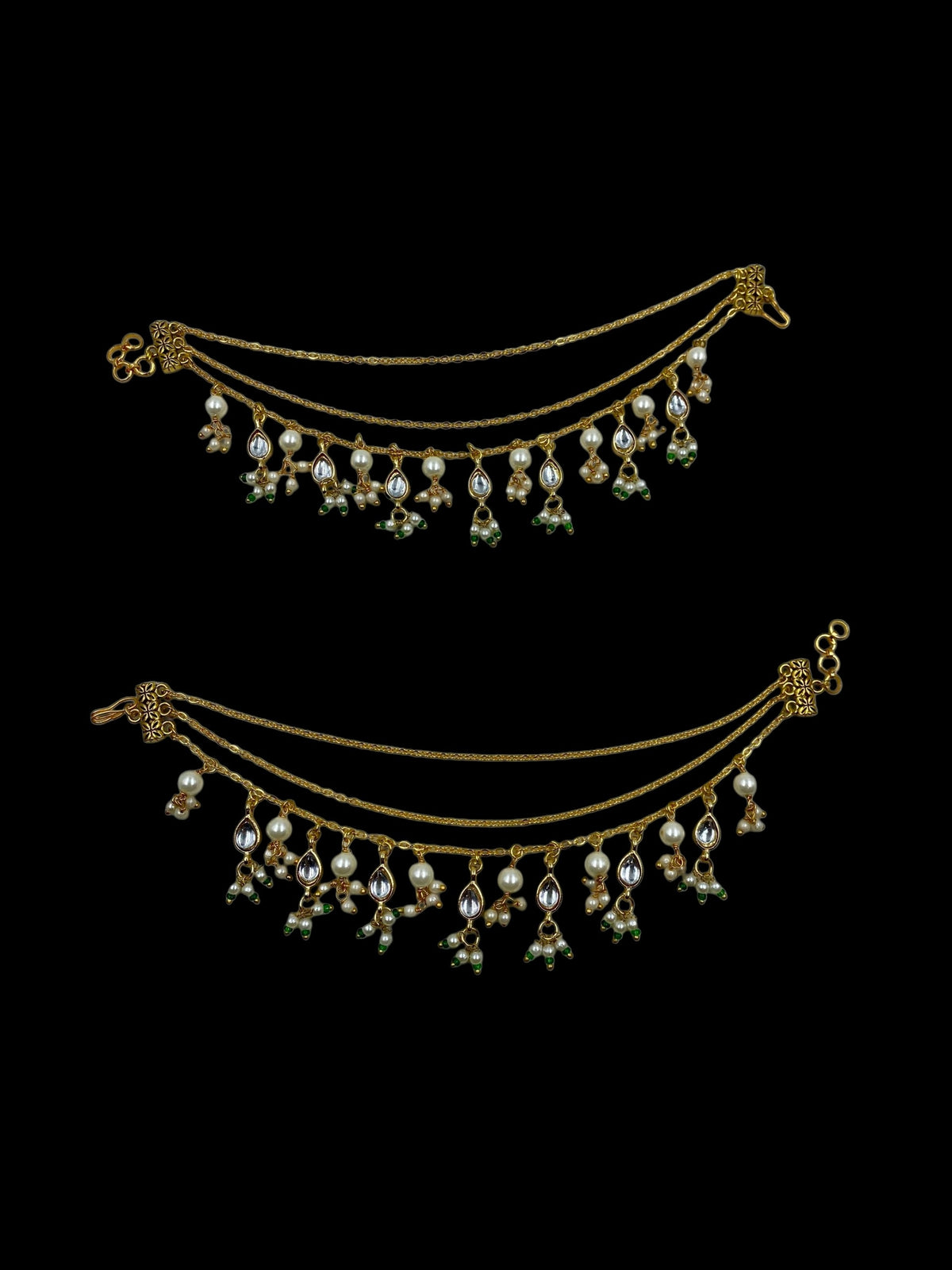 Rajsi Pearl Drape Ear Chain