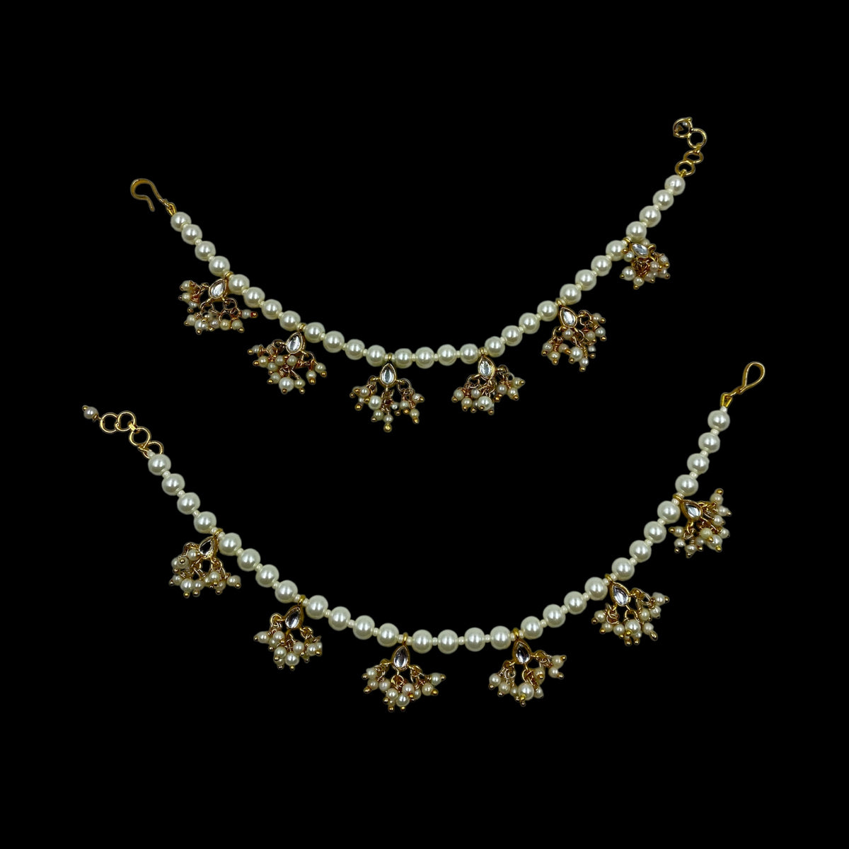 Chandni Pearl Drape Ear Chain