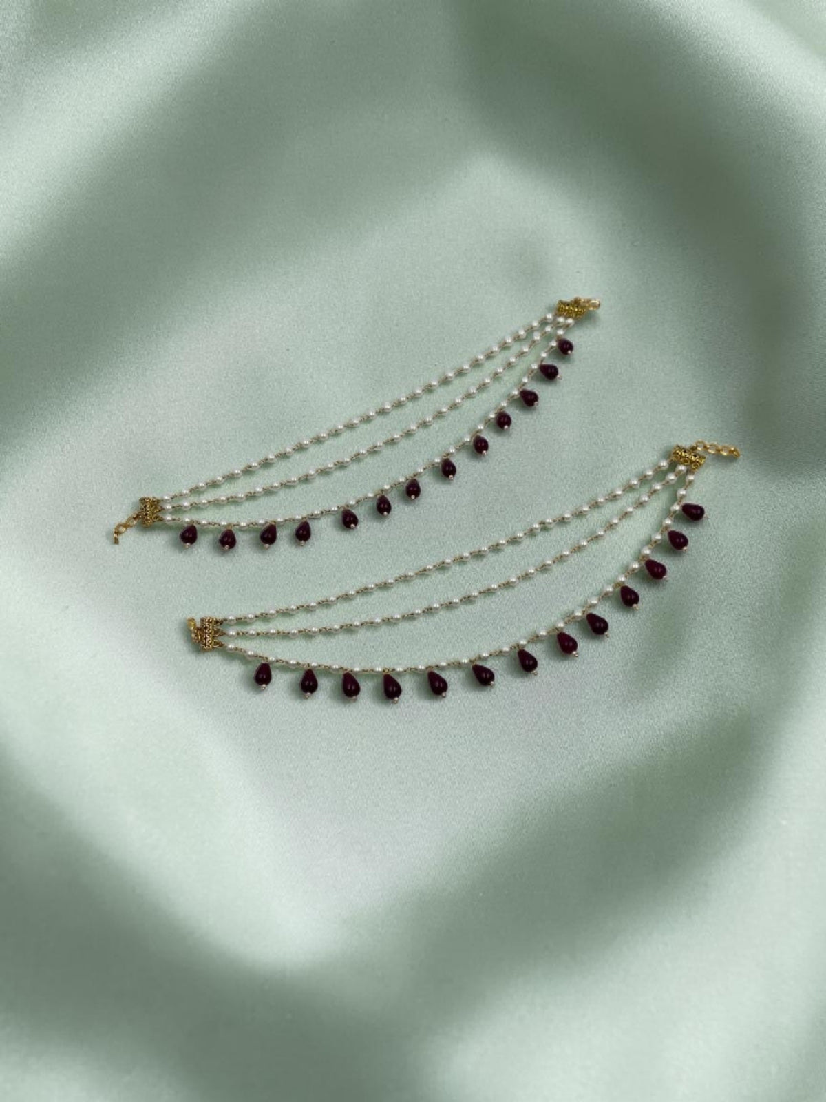 Maharani Pearl Draped Earchain