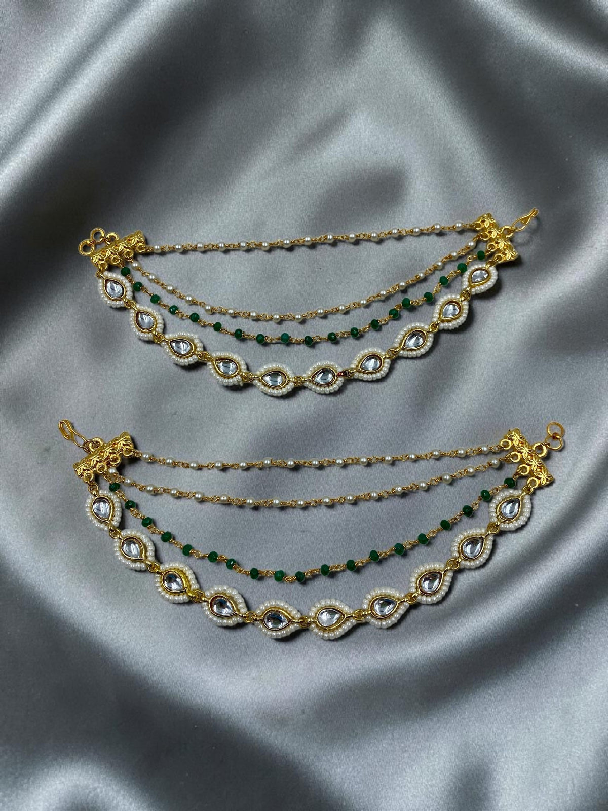Rani Sa Polki Ear Chain