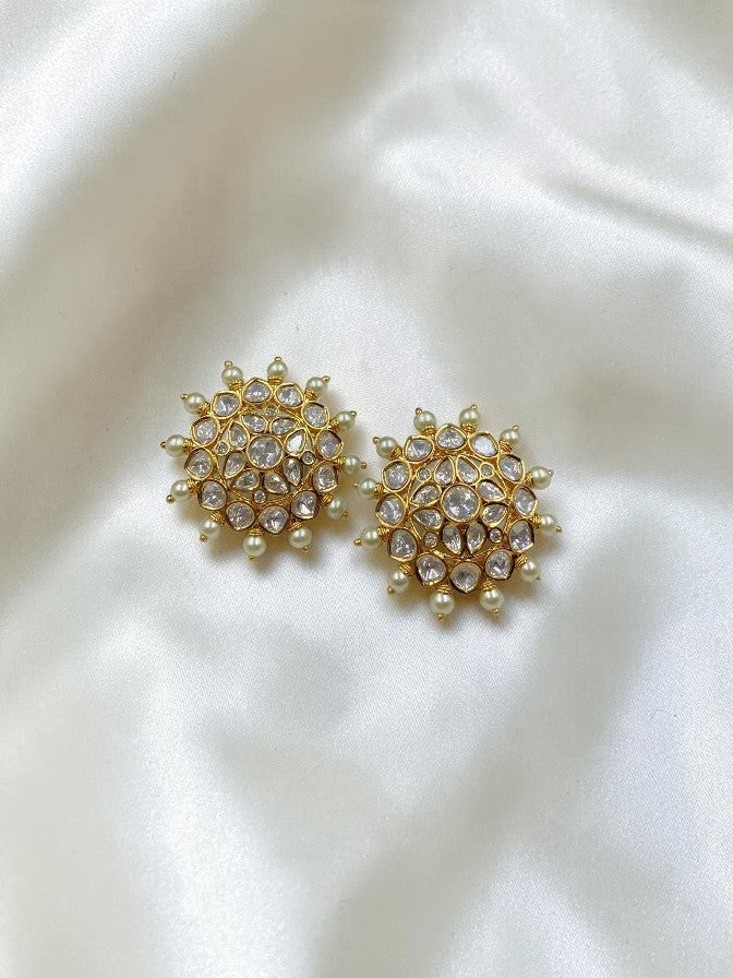 TRADITIONAL POLKI EARRINGS