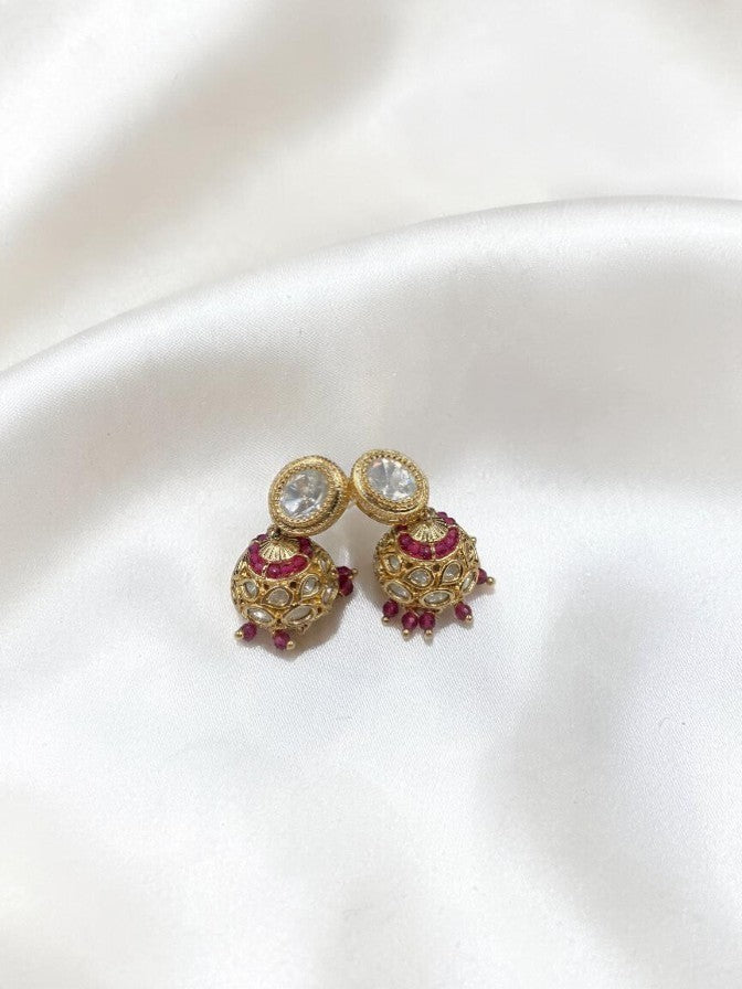 TRADITIONAL POLKI JHUMKI