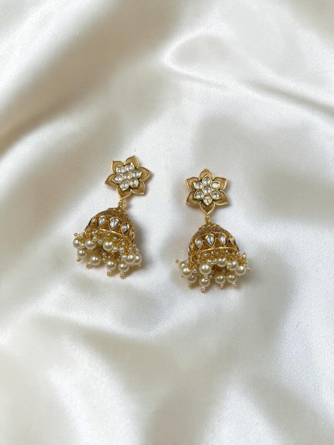 TRADITIONAL POLKI JHUMKI