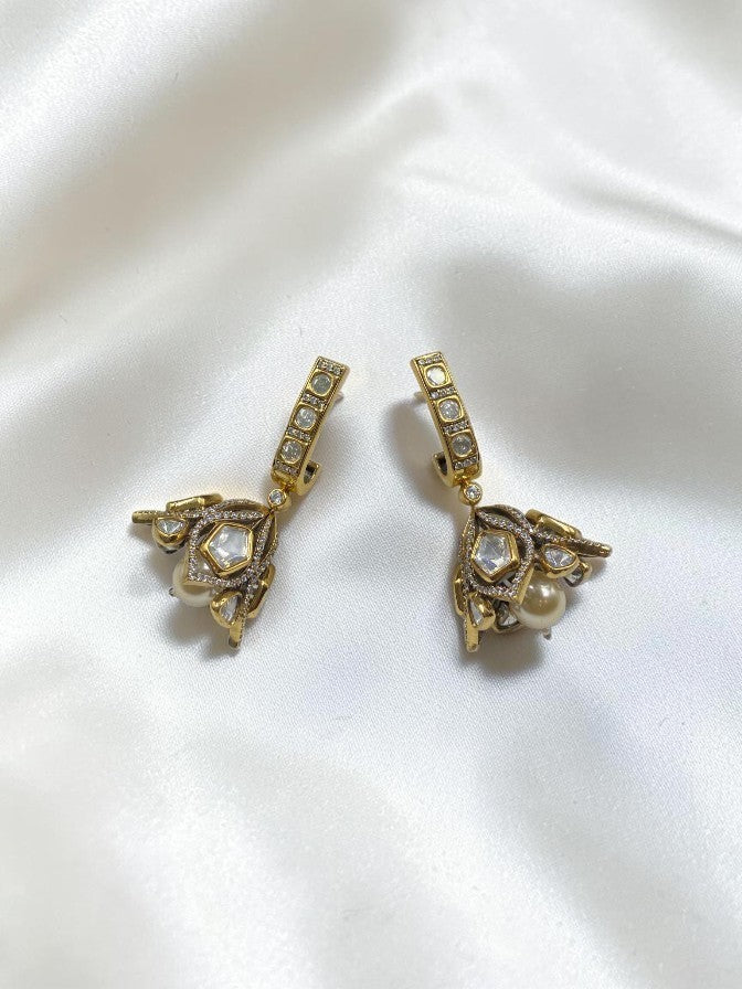 TRADITIONAL POLKI JHUMKI