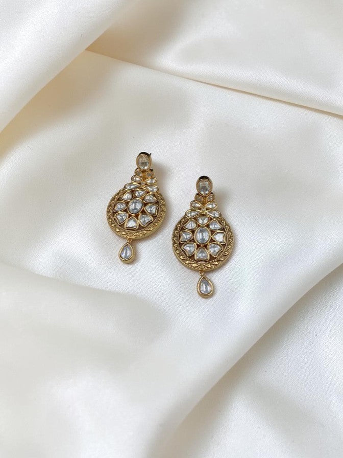 TRADITIONAL POLKI EARRINGS