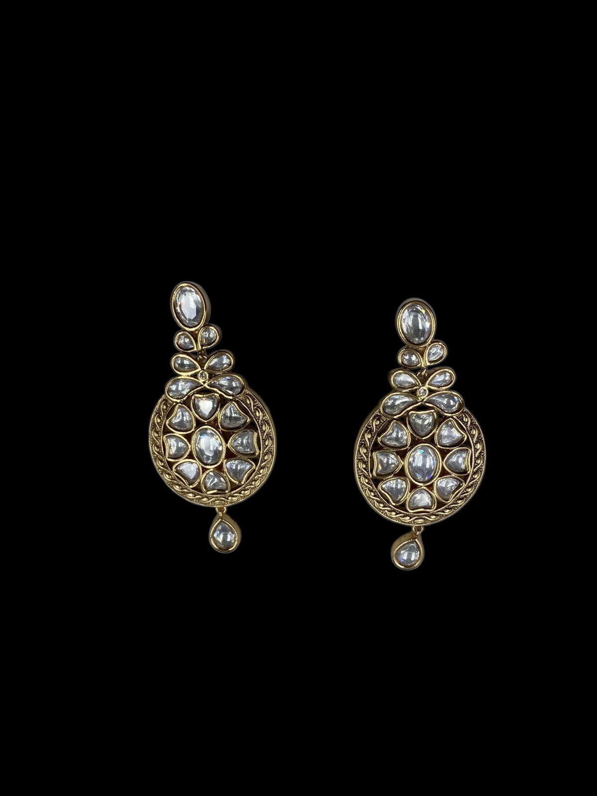 TRADITIONAL POLKI EARRINGS
